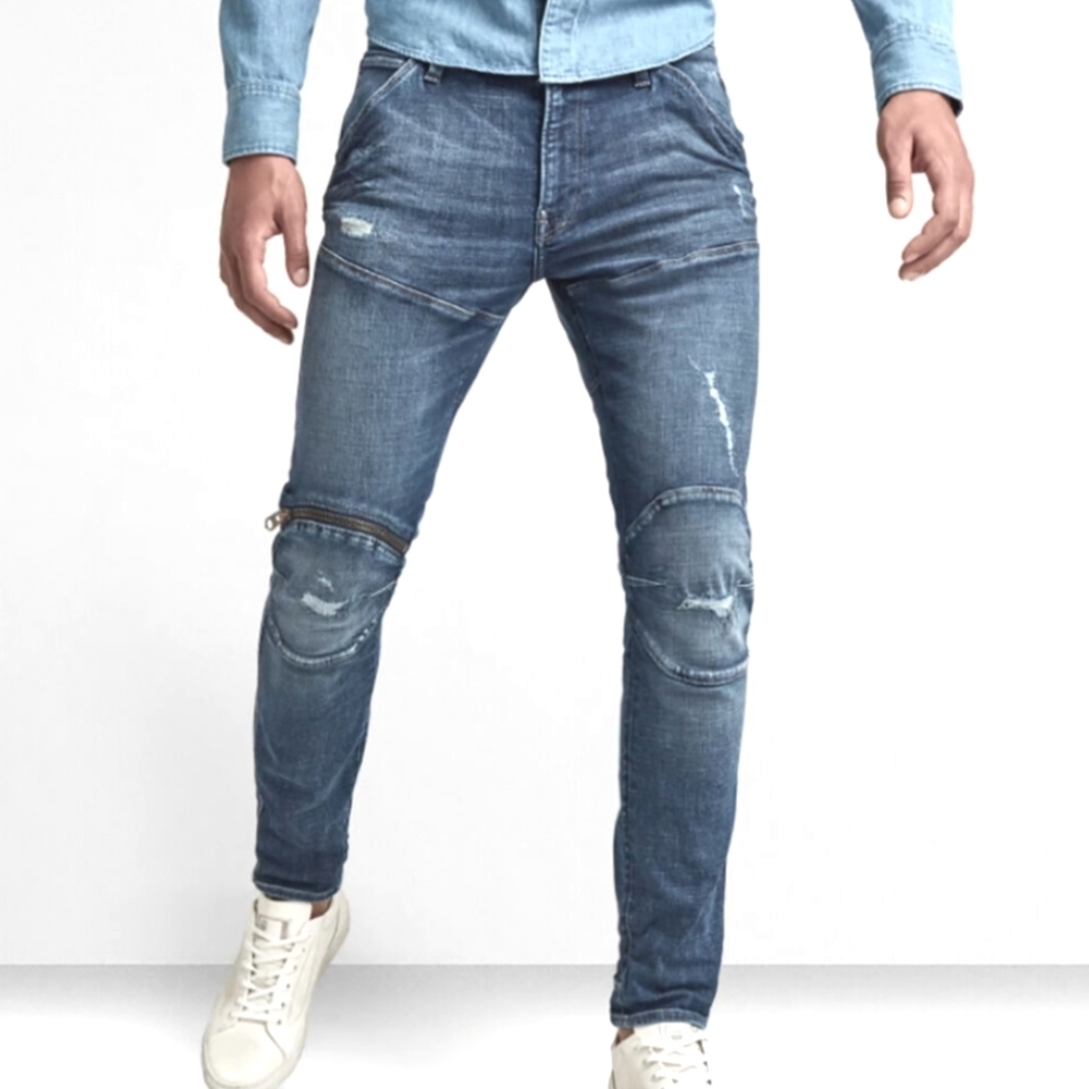 G-Star Raw 5620 3D Zip Knee Skinny Mens Jeans Size 30 x 30